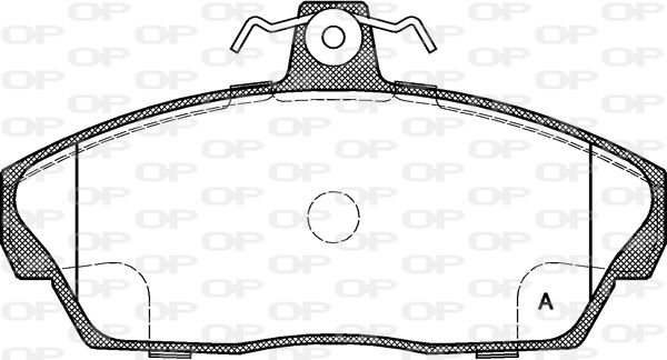 OPEN PARTS stabdžių trinkelių rinkinys, diskinis stabdys BPA0337.10